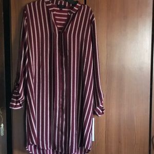 Stripped loose fit dress
